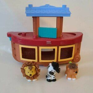 Fisher-Price Noah’s Ark Little People Touch & Feel Bear Zebra Lion 2005
